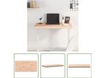 The Living Store Piano D'appoggio 100X50X4 Cm Rettangolare In Legno Massiccio Di Faggio