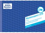 Avery Zweckform® 1310 1310 Registro Settimanale, Din A5 Orizzontale, Preperforato, 100 Fogli, Bianco