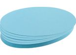 Franken UMZ111918 Biglietto Di Presentazione - Ovale, 190 X 110 Mm, Azzurro, 500 Pezzi