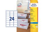 Avery Etichette Per Indirizzi A Getto D'inchiostro Zweckform, 63,5 X 33,9 Mm