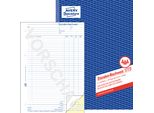 Avery Zweckform® 1773 Foglio Orario, Din A4, Autocopiante, 2 X 40 Fogli, Bianco, Giallo