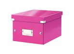 Leitz Click & Store Wow Small Scatola Per La Conservazione Di Documenti Rosa