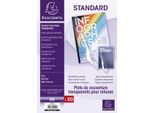Exacompta 42542E Copertina Exacompta, Din A4, Pvc, Trasparente, 0,20 Mm