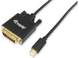 Equip 133468 Equip Adapter USB-C -> DVI-D (24+1) 1920X1200/60Hz 1.80M Sw Polybeutel