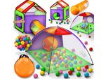 Kiduku Tenda Da Gioco + 200 Palline + Tunnel + Borsa Tenda Per Bambini Piscina Per Bambini