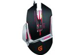 Conceptronic Djebbel 8 - Maus - Ergonomico - Ottico - 8 Tasti - Con Cavo - Usb - Schwarz, Silber