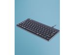 R-GO Tools Rgocoukwdbl R-Go Keyboard Compact Break Uk-Layout Nero