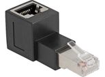 Delock 87861 Delock RJ45 Stecker Zu RJ45 Bu Adapter Cat.6A 90° Gewinkelt