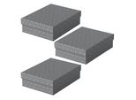 Esselte 628285 3Er Home Aufbewahrungsboxen 8,0 L Grau 26,5 X 36,0 X 10,0 Cm