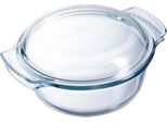 Pyrex Kasserolle Rund, Mit Deckel, Inhalt: 2,10 Liter, HöHe: 110 Mm, ø: 185 Mm