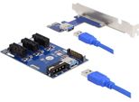 Delock Riser Karte Pci Express X1 Zu 3 X Pcie X1 Usb Kabel