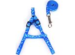 Pettorina Con Guinzaglio Per Cani E Gatti 147/1,5 Cm Blu