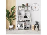 Decortie Karmato Libreria Moderna Espositore Effetto Marmo Oro 96 X 26 X 169 Cm