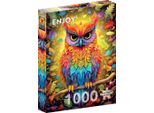 Enjoy Puzzle Gufo D'autunno 1000 Pezzi