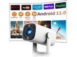 WiFi Bluetooth Projektor Full HD 1080P Projektor 4K Unterstützung Filmprojektor 8000L Oudoor Tragbarer Miniprojektor Kompatibel mit TV Stick Laptop