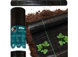 Stuoia Spessa Del Giardino Di Uv Del Nero Di Sillar Del Tessuto Dell'agro 90G/M2 2X10M
