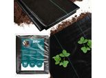 Stuoia Spessa Del Giardino Di Uv Del Nero Di Sillar Del Tessuto Dell'agro 90G/M2 2X5M