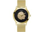 Quarzuhr GUESS MONARCH, gold (goldfarben), Armbanduhren, Herren, Armbanduhr, Herrenuhr