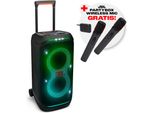 JBL Party-Lautsprecher PartyBox Stage 320 + Gratis-Mikrofon-Set (UVP 129,99€), schwarz, B:39cm H:43cm T:73cm, Lautsprecher