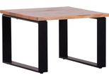 Couchtisch Gutmann Factory "Siesta", Beige (Natur, Schwarz, Natur), B:60Cm H:40Cm T:60Cm, Tische, Eckige Couchtische