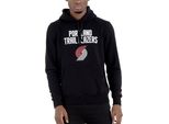 Felpa Con Cappuccio In Pile New Era - Nba Portland Trail Blazers