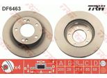 2X Disco Freno Trw DF6463 Per Ssangyong Rodius Ii Rodius Stavic Suv 68Mm 300Mm