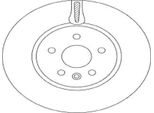 2X Disco Freno Trw DF6820 Per Opel Astra K Sports Tourer (B16) 45 5Mm 300Mm
