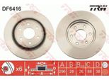 2X Disco Freno Trw DF6416 Per Nissan NP300 Navara Pickup (D40) Xterra (N50)