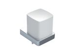 Distributeur De Savon Liquide Tendance Emco, Avec Gobelet En Verre Cristal, Satiné, Env. 155 Ml, Chromé, 022100101, 022100101