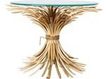 Casa Padrino Tavolino Oro Antico Ø 80 X H. 55 Cm - Mobili Di Design