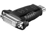 Goobay 68098 HDMI™/DVI-D Adapter, Vernickelt, Hdmi™-Stecker (Typ A), Schwarz - Hdmi™-Stecker (Typ A) > Dvi-D-Buchse Dual-Link (24+1 Pin)