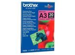 Brother Innobella Premium Plus BP71GA3 - Carta Fotografica, Lucida - A3 (297 X 420 Mm) - 260 G/M2 - 20 Fogli (BP71GA3)