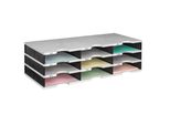 Styro 268-0303-98 Stazione Di Smistamento Styrodoc Grigio/Nero A 9 Scomparti