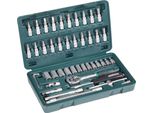 BrÜDer Mannesmann Green Line M 2040 Set Di Chiavi A Bussola 1/4", 46 Pezzi"
