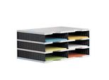 Styro 268-0203.98 Stazione Di Smistamento Styrodoc Grigio/Nero A 6 Scomparti