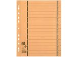 Elba 400004666 TrennbläTter Mit Perforation - A4 ÜBerbreite, Gelb, 100 StüCk