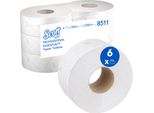 Scott Carta Igienica 8511 2 Veli 380M Bianco 6 Rotoli/Confezione.