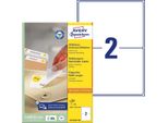 Avery L4734REV-100 - Bianco - Rettangolo Arrotondato - 199,6 X 143,5 Mm - A4 - Carta - Universale (L4734REV-100)