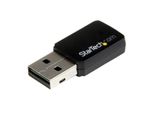 Startech.Com Adattatore Usb 2.0 AC600 Mini Dual Band Wireless-Ac - Adattatore Di Rete Wifi 1T1R 802.11Ac - Wireless - Usb - Wlan - Wi-Fi 5 (802.11Ac) - 433 Mbps - Nero
