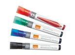 Nobo® 1902408 Marcatore Per Lavagna Bianca - 3 Mm, 4 Pezzi Assortiti