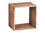 Wohnling Massivholz Akazie Cube Regal 43,5 X 43,5 X 33 Cm Cube WL1.559