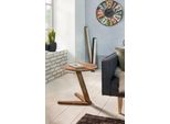 Wohnling Tavolino In Legno Massiccio Sheesham Design Tavolo Da Soggiorno 45 X 45Cm Comodino Rotondo Legno Naturale Stile Country WL1.727