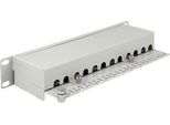 Delock 10" Patchpanel 12 Port Cat.6A Grau"