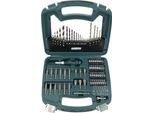 BrÜDer Mannesmann Green Line M54375 Set Di Punte E Trapani BrÜDer Mannesmann, 75 Pezzi, In Valigetta