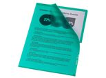Leitz 100Er 4000-00-55 SichthüLlen Din A4 GrüN Genarbt 0,13 Mm