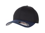 Flexfit 6277T | Flexfit Wooly Combed 2-Tone Cap, Materiale Resistente Alle Intemperie - Colore: Nero/Navy - Taglia: S/M