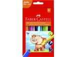 Faber-Castell 116524 Matite Colorate Triangolari Jumbo 24Er Etui(S)