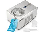 ProfiCook Eismaschine & Jogurtbereiter in Einem | Eis in 20 min. | für bis zu 1500ml | Eismaschine mit Kompressor | für Eis & Frozen Joghurt | Inkl. Rezepte, Eisspachtel & Messbecher | PC ICM 1091 N