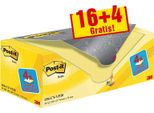 Post-It® 654Y-20 Post-It® Notes Note Adesive Standard Giallo 16 Blocchetti