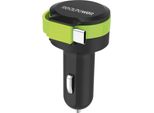 Realpower Realpower 257636 Caricatore Per Dispositivi Mobili Universale Nero, Verde Accendisigari Auto